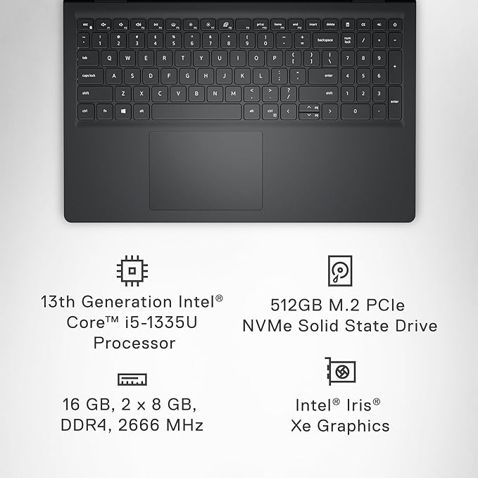 Dell Inspiron 3530 15.6" FHD Core™ i5-1335U 512GB SSD 16GB W11 SILVER