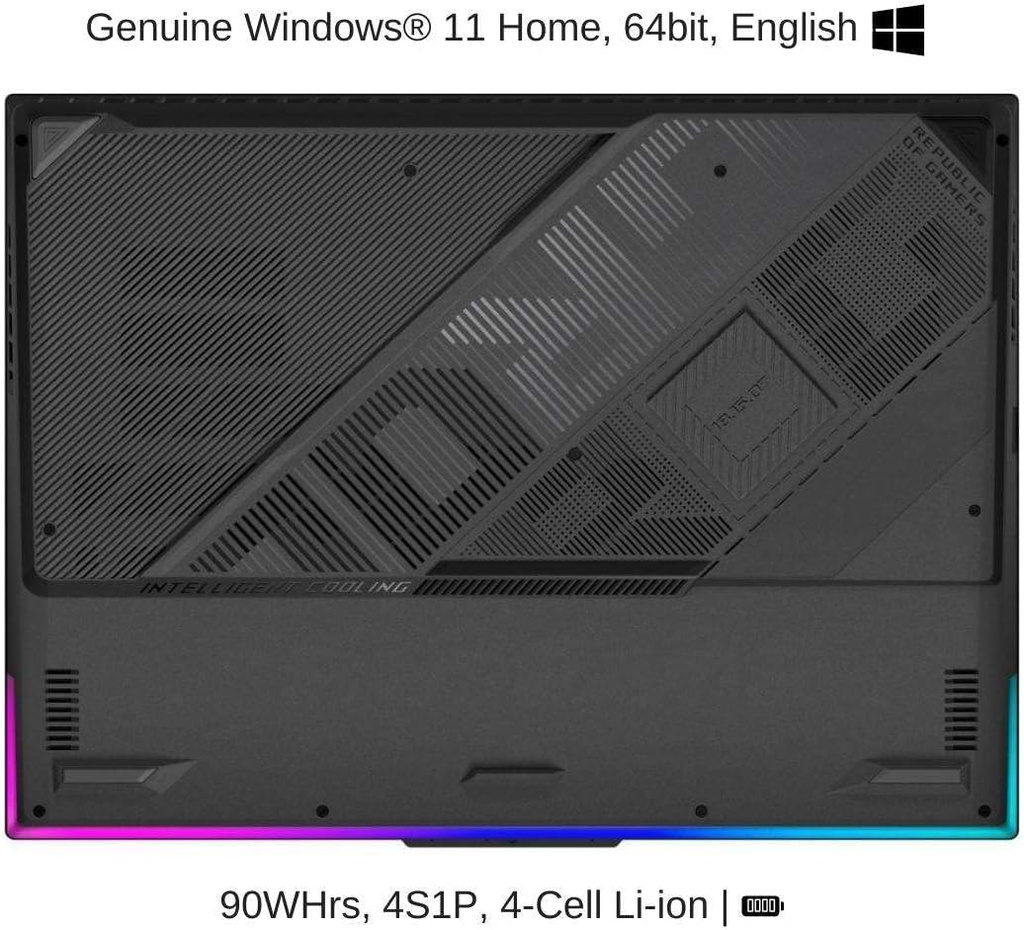 Asus ROG STRIX G18 G814JZ 18" WQXGA (2560x1600) 240Hz IPS Core™ i9-13980HX 1TB SSD 16GB RTX 4080 12GB BLACK RGB Bcklt