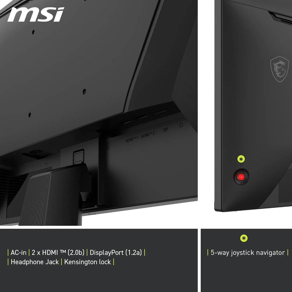 MSI MAG 245F-X24 24" Plano FHD 240HZ Rapid IPS Adaptive Sync 1x DP, 2X HDMI 2.0 Black