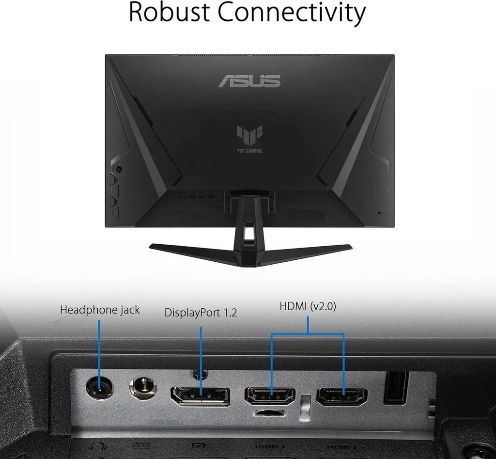 ASUS TUF Gaming 32 2K VA 170Hz 1ms Monitor FreeSync Premium HDR DP/HDMI Black