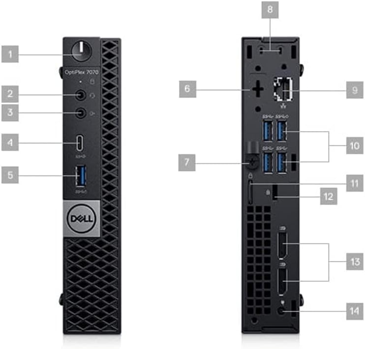 Dell OptiPlex 7070 MICRO Core™ i5-9500 256GB SSD 16GB W10 Pro Keyboard Mouse BLACK