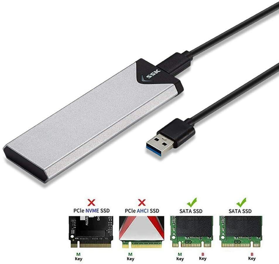 Adaptador USB Type-C External SATA SSD Enclosure USB 3.1 Gen 1