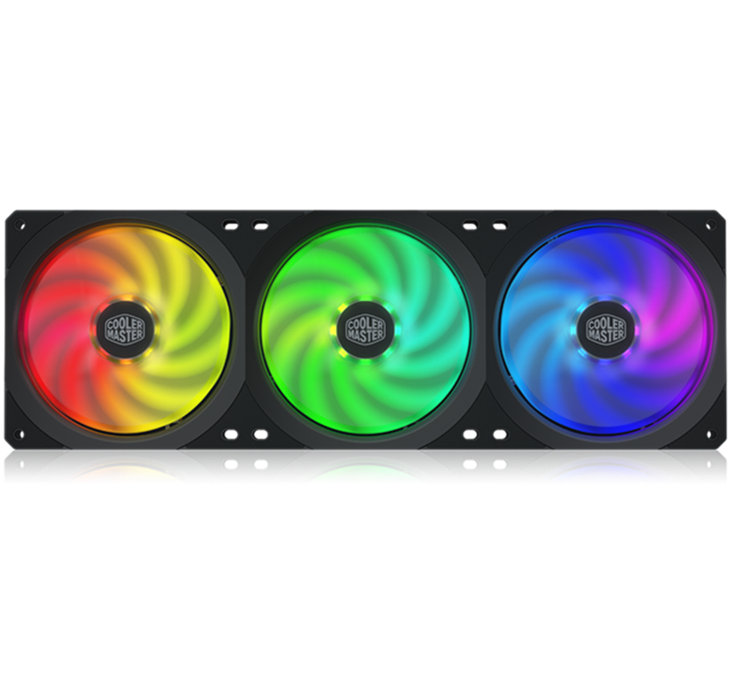 Cooler Master MasterFan SF360R ARGB - Ventiladores de chasis de triple juego de 14.7&quot;