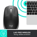 Logitech M190 Full-Size Wireless Mouse Charcoal