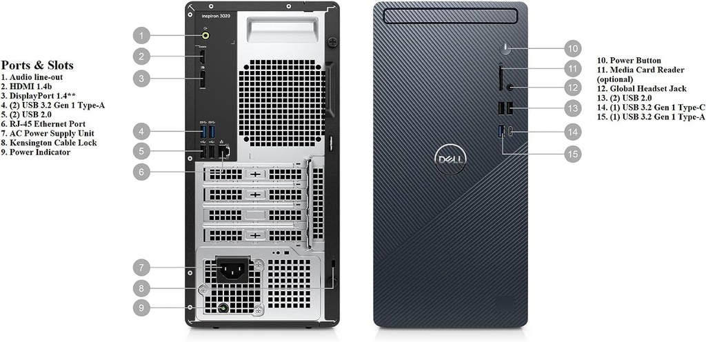 Dell OptiPlex 7010 SFF Core™ i5-13500 512GB SSD 8GB W11 Pro BLACK Keyboard Mouse