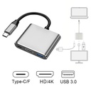 3-in-1 USB-C ► 1x HDMI │ 1x USB3.0 │ 1x USB-C │ 4K UHD