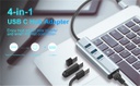 3-in-1 USB-C ► 1x HDMI │ 1x USB3.0 │ 1x USB-C │ 4K UHD