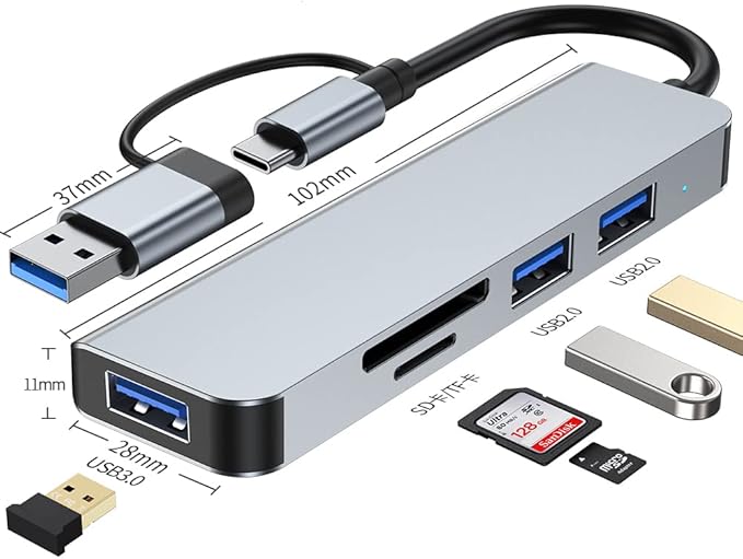 3-in-1 USB-C ► 1x HDMI │ 1x USB3.0 │ 1x USB-C │ 4K UHD