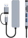 5-in-2 USB/USB-C ► 1x USB3.0 │ 2xUSB2.0 │ SD/TF