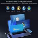 8-in-2 USB/USB-C ► 1x USB 3.0 │ 3x USB 2.0 │ 3.5mm audio │SD/TF │ USB-C (data)