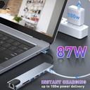 5-in-2 USB/USB-C ► 1x USB3.0 │ 2xUSB2.0 │ SD/TF