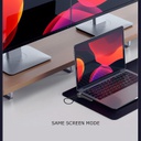 8-in-2 USB/USB-C ► 1x USB 3.0 │ 3x USB 2.0 │ 3.5mm audio │SD/TF │ USB-C (data)