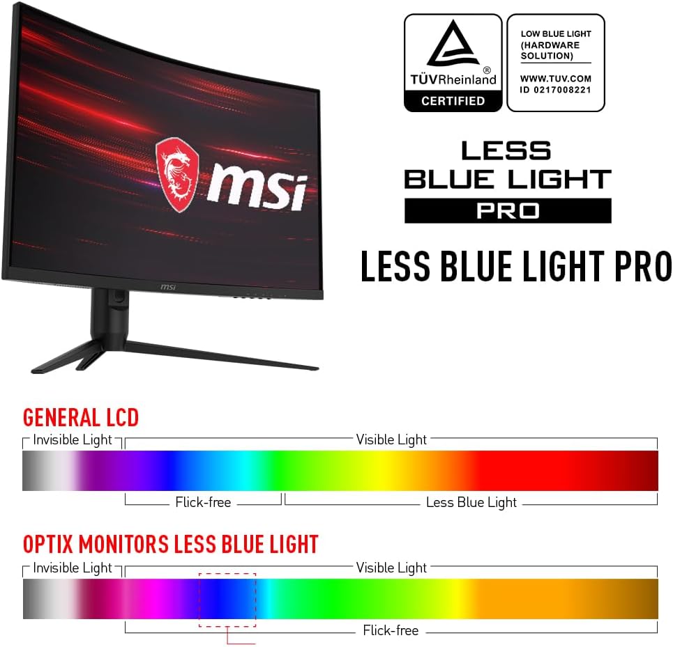 MSI OPTIX G271 Curvo Monitor 27&quot; FHD 165Hz HDMI