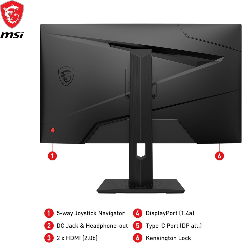 MSI OPTIX G271 Curvo Monitor 27&quot; FHD 165Hz HDMI