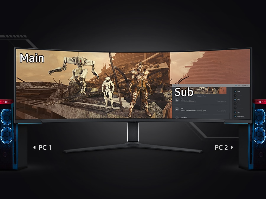 Samsung Odissey CRG9 49&quot; Dual (5120x1440) Curved QLED Gaming Monitor