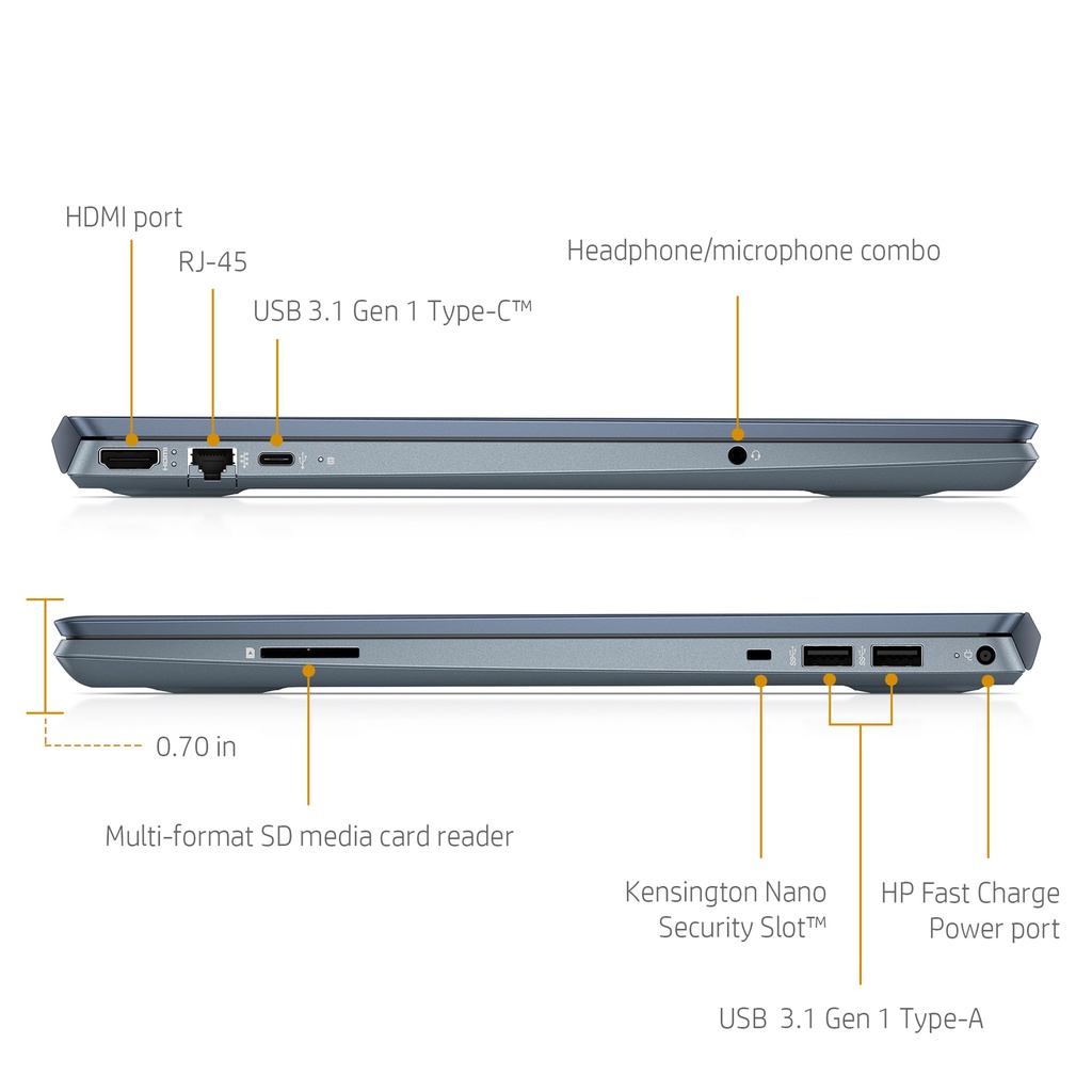 HP Pavilion 15-CW1018 15.6&quot; FHD Touch AMD Ryzen™ 5 3500U 1TB+128GB SSD 12GB W10 SILVER