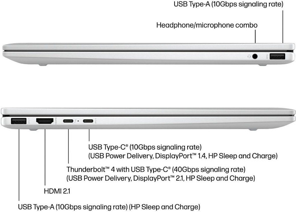 HP Envy x360 14-ES1013 2-IN-1 14" FHD Touch Core™ 5 120U 512GB SSD 8GB W11 NATURAL SILVER Bcklt (copia)