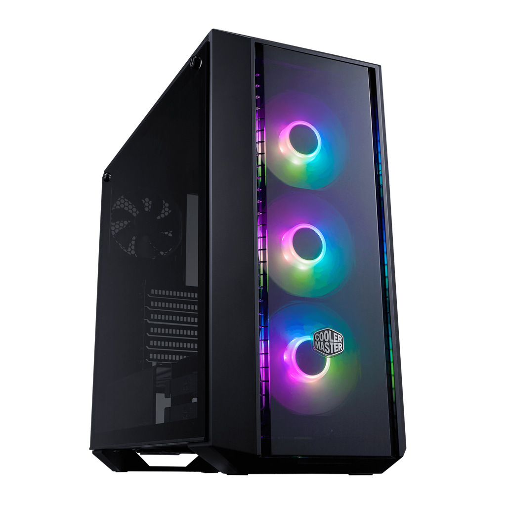 COOLER MASTER MCY-B5P2-KWGN-03 Steel ATX Mid Tower Case BLACK (Incluye Abanicos)