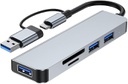 5-in-2 USB/USB-C ► 1x USB3.0 │ 2xUSB2.0 │ SD/TF