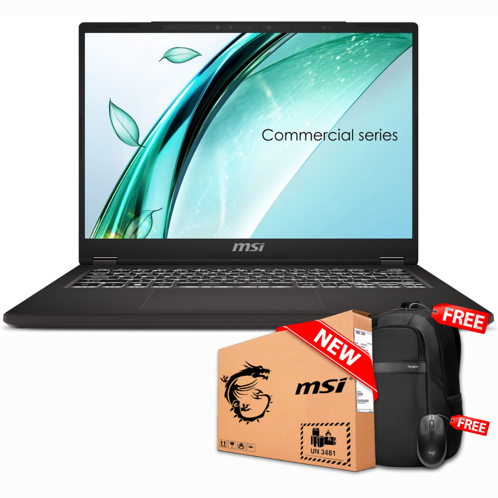 MSI Commercial 14 H A13MG-002 14&quot; WUXGA FHD IPS Core™ i5-13420H 512GB SSD 16GB W11 Pro SOLID GRAY Bcklt