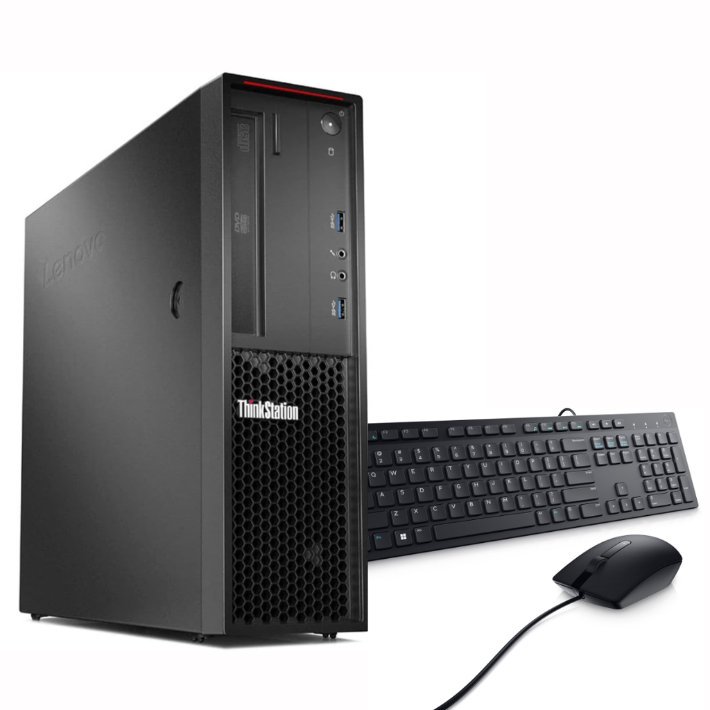 ❞𝐑𝐞𝐟𝐮𝐫𝐛𝐢𝐬𝐡𝐞𝐝❞ Lenovo ThinkStation P320 SFF Core™ i7-6700 512GB SSD 32GB WIN10 Pro Keyboard Mouse BLACK