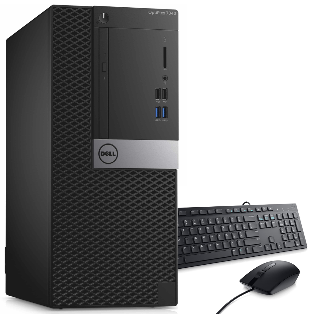 ❞𝐑𝐞𝐟𝐮𝐫𝐛𝐢𝐬𝐡𝐞𝐝❞ Dell OptiPlex 7040 Tower Core™ i5-6500 1TB SSD 32GB WIN10 Pro Keyboard Mouse BLACK