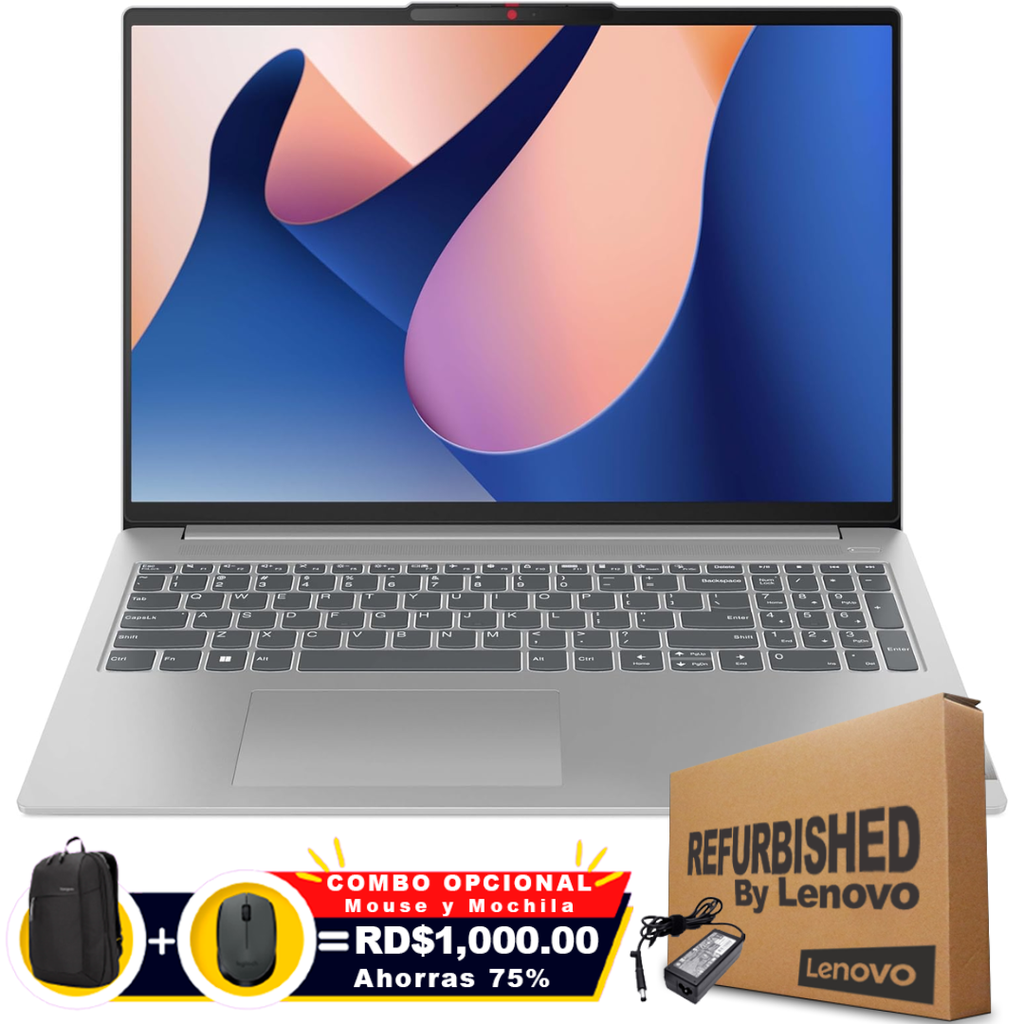 ❞𝐑𝐞𝐟𝐮𝐫𝐛𝐢𝐬𝐡𝐞𝐝❞ Lenovo SLIM 5 16IRL8 16" FHD Core™ i7-1355U 512GB SSD 16GB W11 GRAY Bcklt