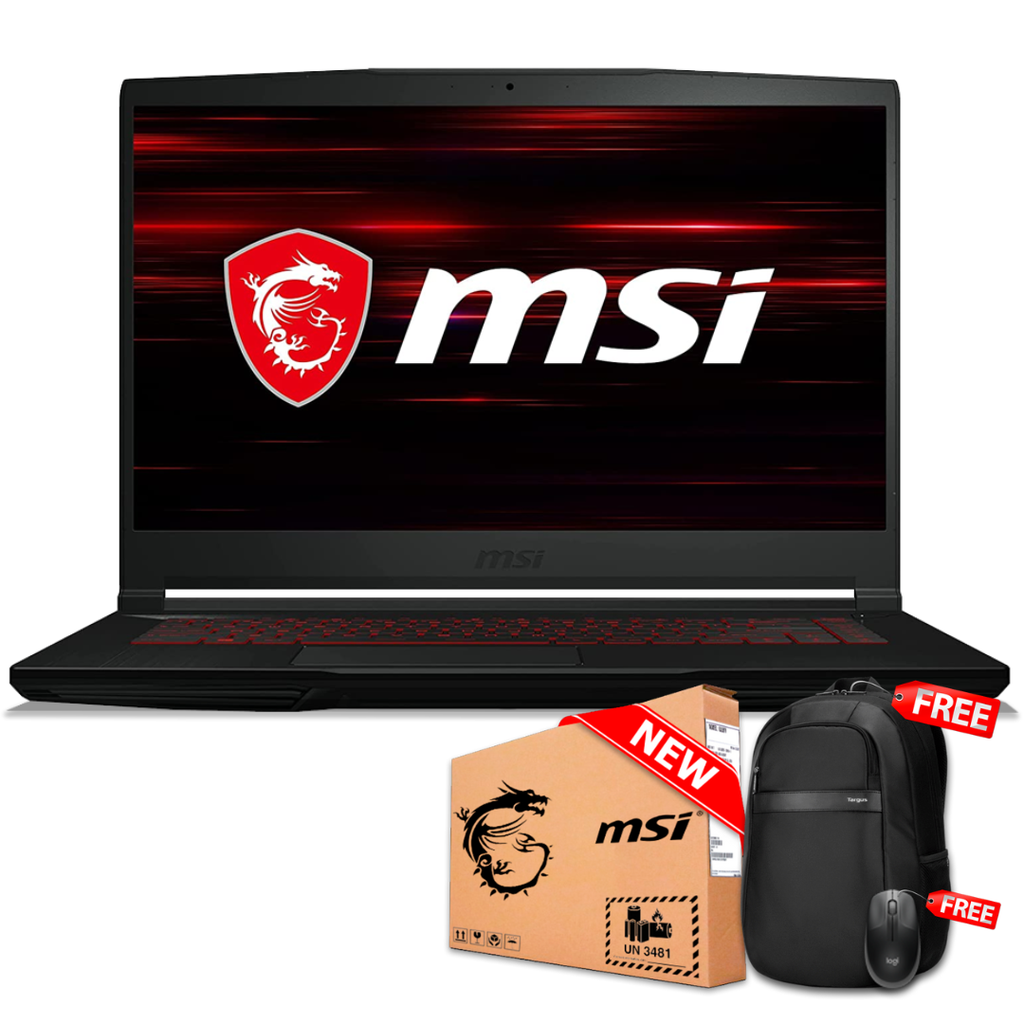 MSI GF63 THIN 15.6" FHD 144Hz Core™ i5-12450H 512GB SSD 8GB W11 NVIDIA® RTX 4050 6GB BLACK Bcklt