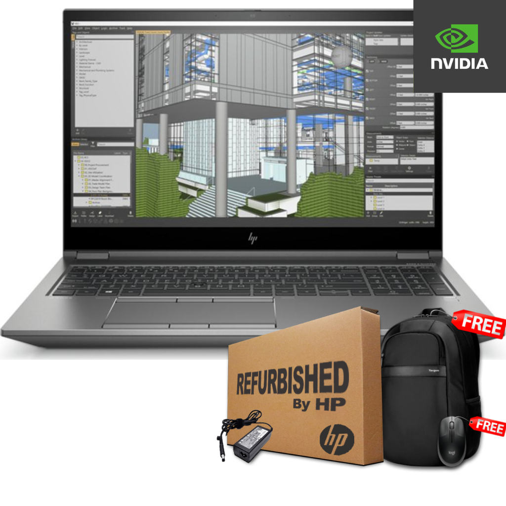 HP ZBook Fury G7 15.6" FHD Core™ i7-10810U 512GB SSD 32GB W11-Pro NVIDIA® Quadro P520 4GB GRAY Bcklt