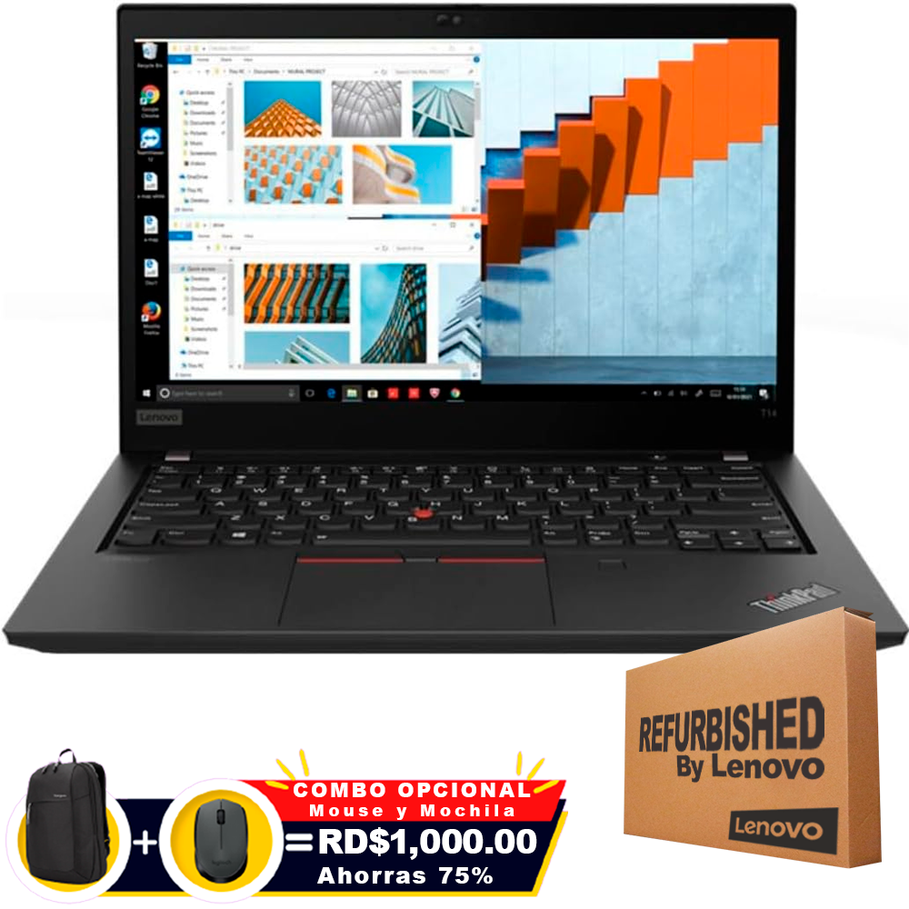 ❞𝐑𝐞𝐟𝐮𝐫𝐛𝐢𝐬𝐡𝐞𝐝❞ Lenovo ThinkPad T14 Gen 2i 14" FHD Touch Core™ i5-1145G7 256GB SSD 16GB W11-Pro GRAY Bcklt
