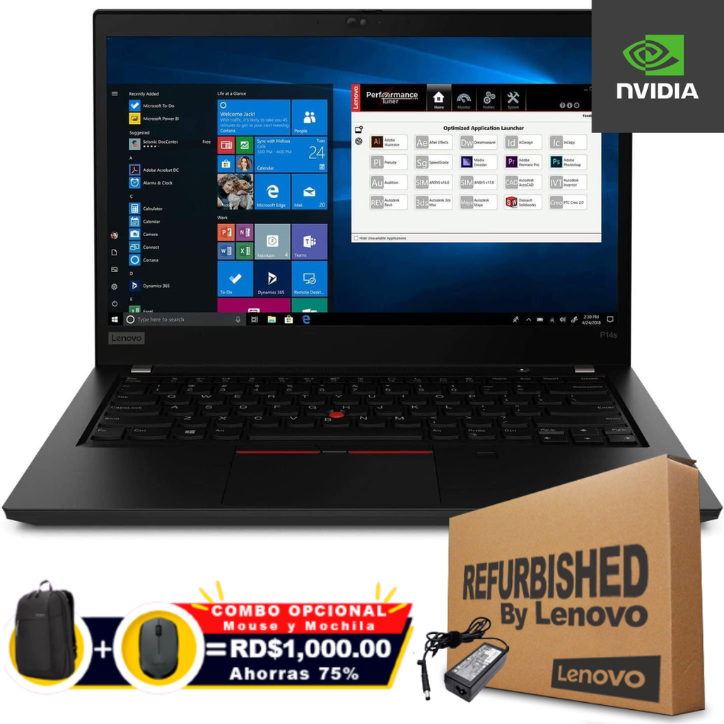 ❞𝐑𝐞𝐟𝐮𝐫𝐛𝐢𝐬𝐡𝐞𝐝❞ Lenovo ThinkPad P14s Gen 2i 14" FHD Touch Core™ i5-1145G7 256GB SSD 16GB W11-Pro NVIDIA® T500 4GB GRAY Bcklt