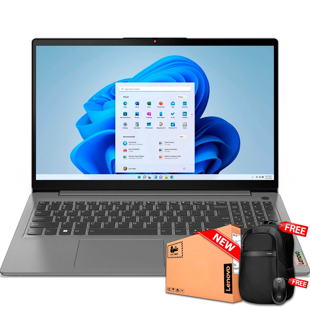 Lenovo 3 15IAU7 15.6" FHD Core™ i3-1215U 512GB SSD 8GB W11 GREY