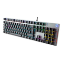HP GK400F Mechanical Gaming Keyboard Gun Color Metal Panel RGB Backlit