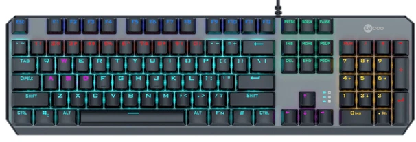 Lenovo GK301 Mechanical Gaming Keyboard USB RGB backlight - Gun Metal - (ENGLISH)