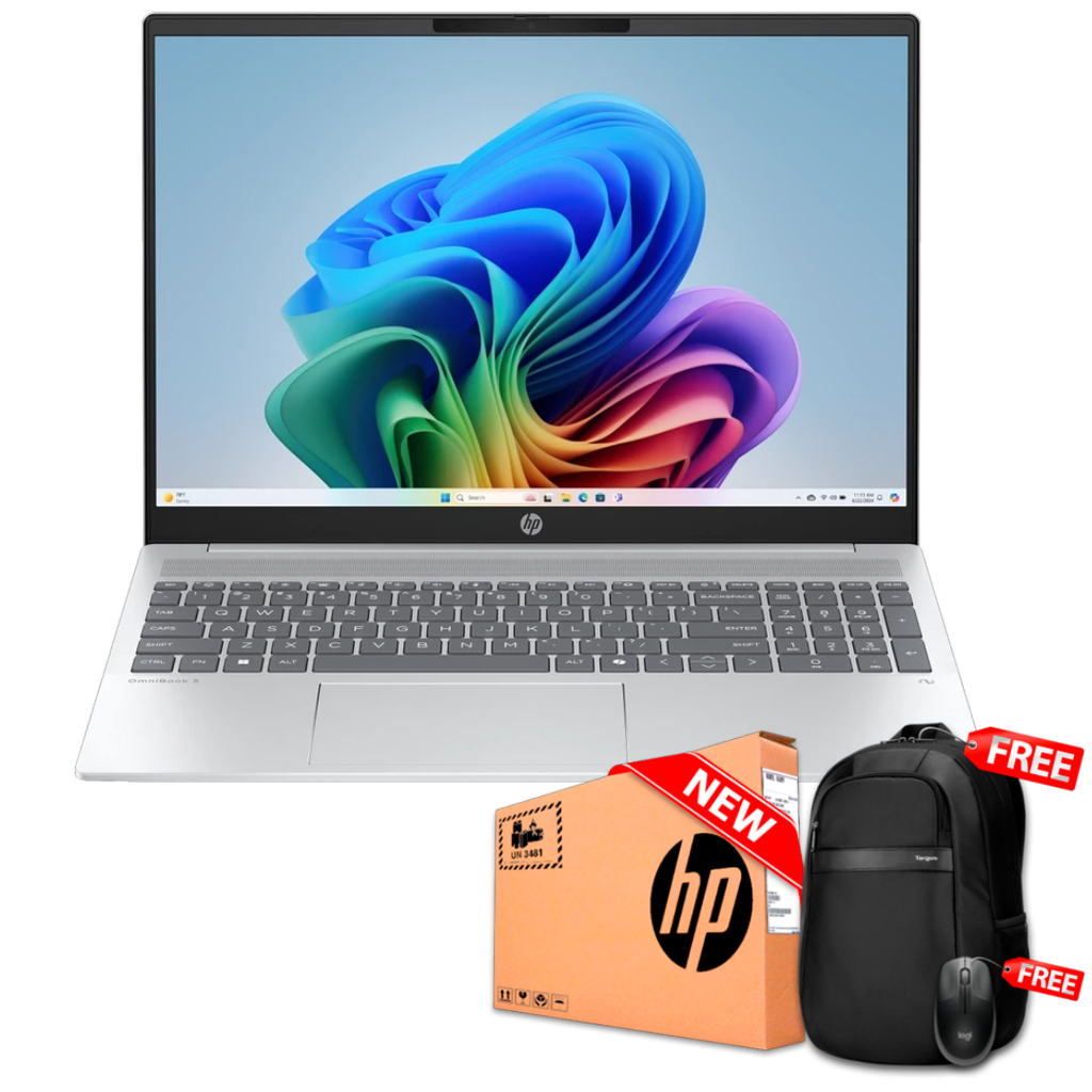 HP OmniBook 5 16-AG1175 16" FHD Touch Ryzen™ AI 7 350 1TB SSD 16GB W11 GLACIER SILVER Bcklt
