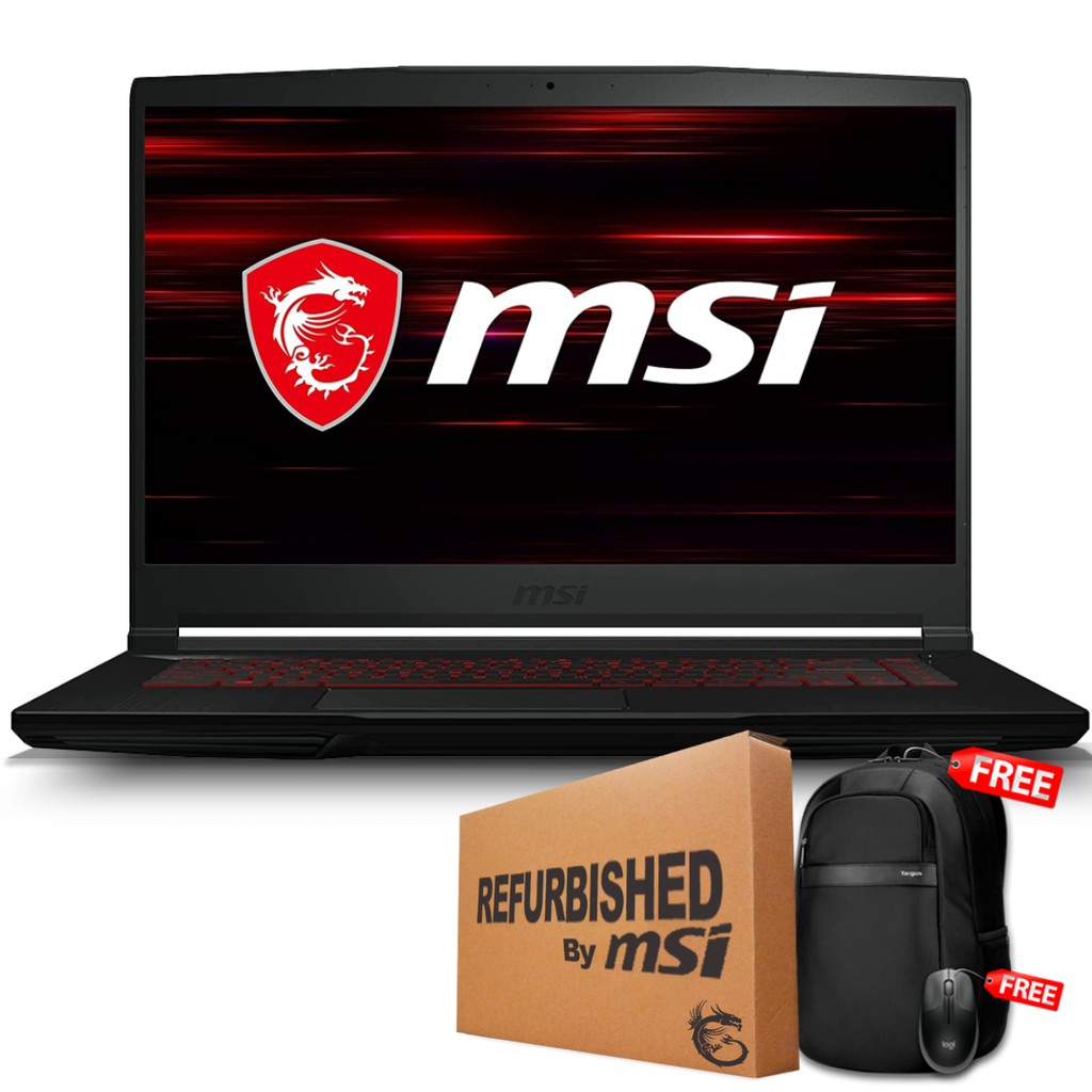 ❞𝐑𝐞𝐟𝐮𝐫𝐛𝐢𝐬𝐡𝐞𝐝❞  MSI GF63 THIN 15.6" FHD 144Hz Core™ i5-12450H 512GB SSD 8GB W11 NVIDIA® RTX 4050 6GB BLACK Bcklt