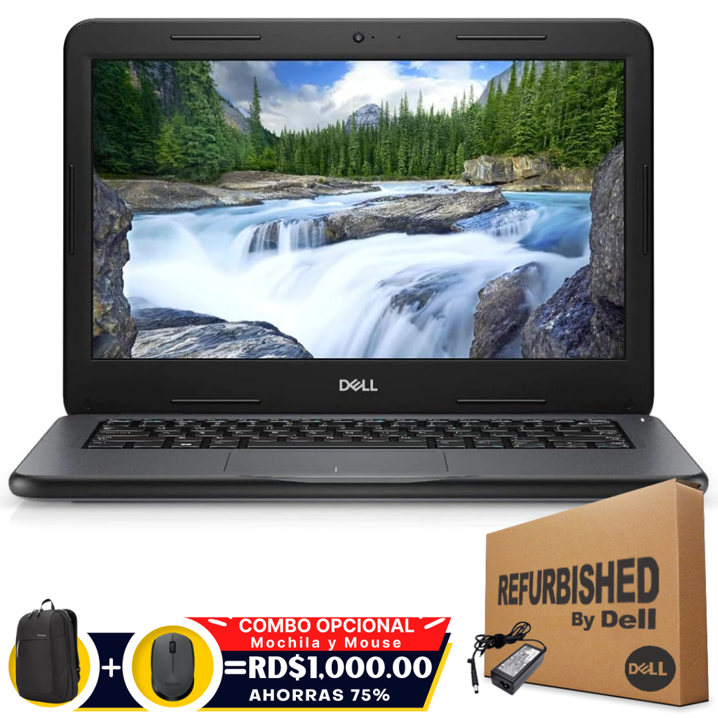 ❞𝐑𝐞𝐟𝐮𝐫𝐛𝐢𝐬𝐡𝐞𝐝❞ Dell Latitude 3190 14" Pentium® Silver N5030 128GB SSD 8GB W10 DARK GRAY