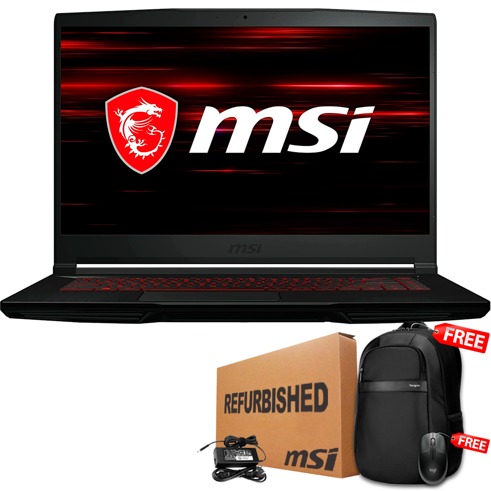❞𝐑𝐞𝐟𝐮𝐫𝐛𝐢𝐬𝐡𝐞𝐝❞ MSI GF63 THIN 15.6" FHD Core™ i5-11400H 512GB SSD 16GB W10 RTX 3050 4GB Bcklt