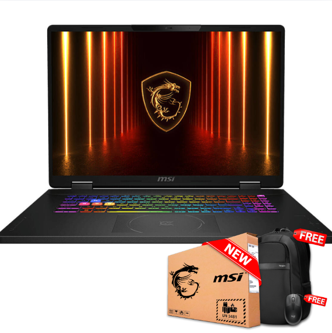 MSI CROSSHAIR 18 HX AI A2XWGKG 18" (2560x1600) 240Hz Core™ Ultra 9 275HX 1TB SSD 32GB W11 RTX 5070 8GB GRAY SteelSeries RGB Bcklt