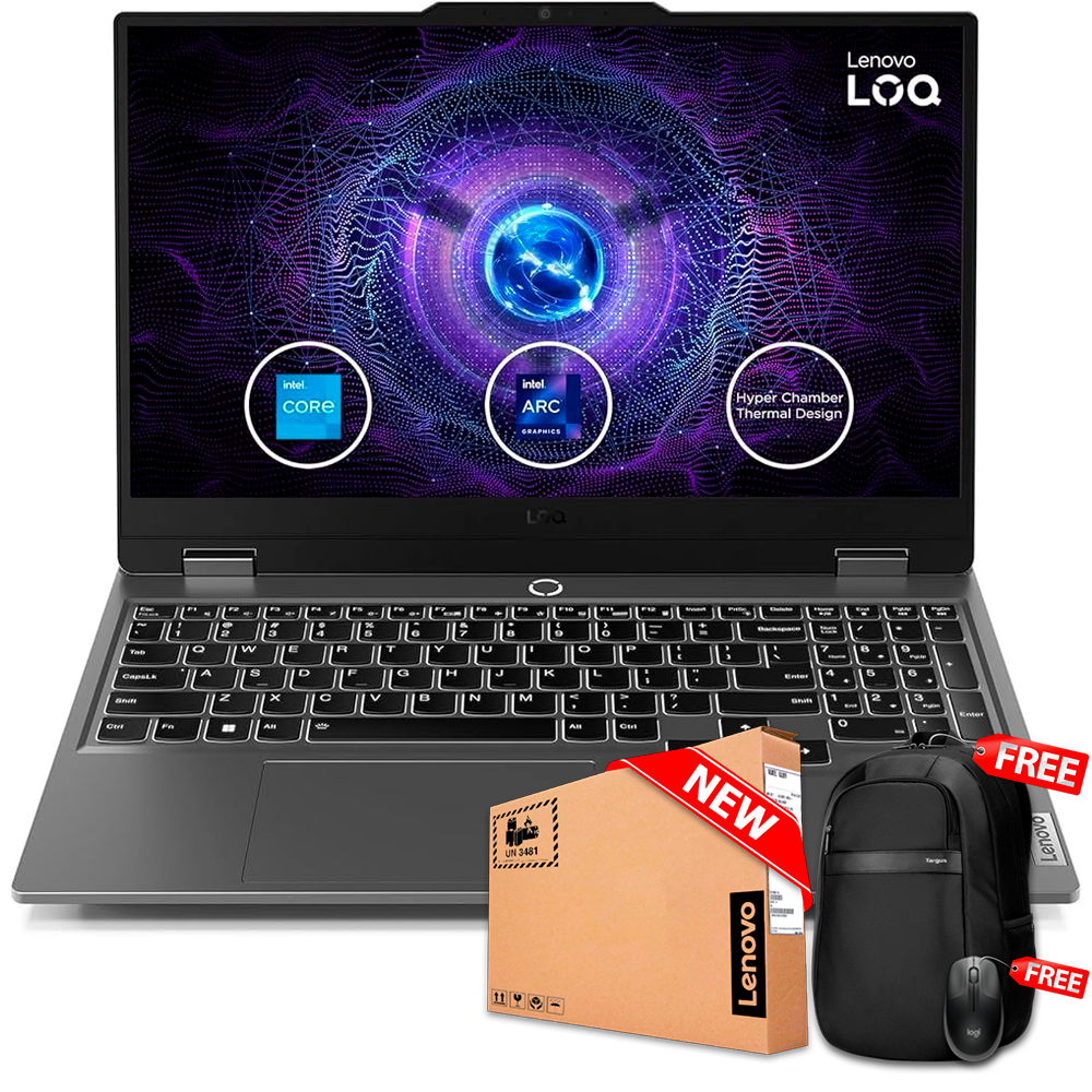 Lenovo LOQ 15ARP9 15.6" FHD 144Hz IPS Ryzen 5 7235HS 512GB SSD 16GB W11 RTX 4050 6GB Bcklt Luna Grey