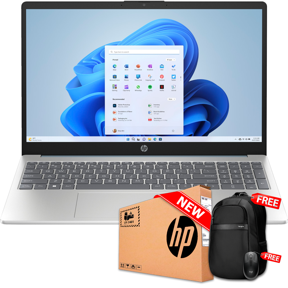 HP 15-FD0234 15.6" Intel® N200 512GB SSD 8GB W11 Home SUNKISSED PLUM Bcklt