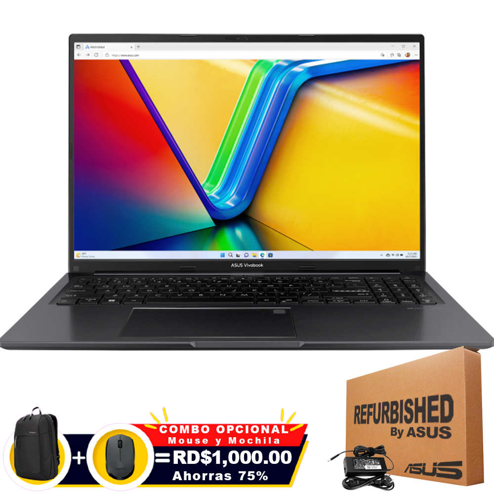 ❞𝐑𝐞𝐟𝐮𝐫𝐛𝐢𝐬𝐡𝐞𝐝❞ Asus VivoBook 16 X1605PA-TS51 16" FHD Core™ i5-11300H 512GB SSD 8GB W11 INDIE BLACK