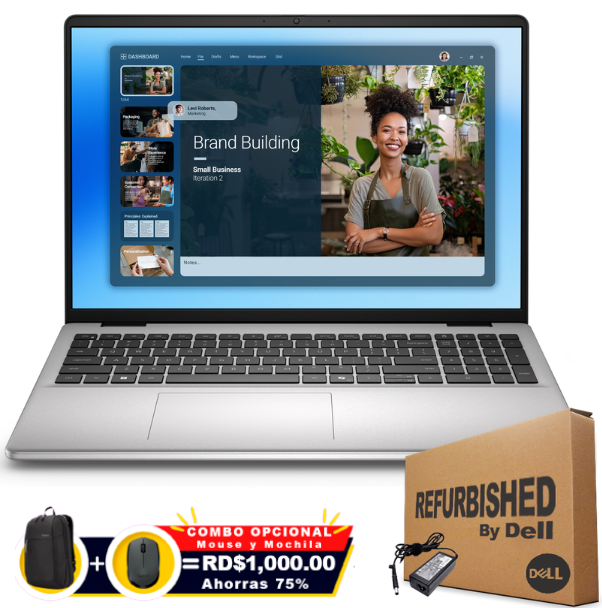 ❞𝐑𝐞𝐟𝐮𝐫𝐛𝐢𝐬𝐡𝐞𝐝❞ Dell 16 DC16251 16" WUXGA FHD Touch Core™ 5 120U 512GB SSD 16GB W11 PLATINUM SILVER