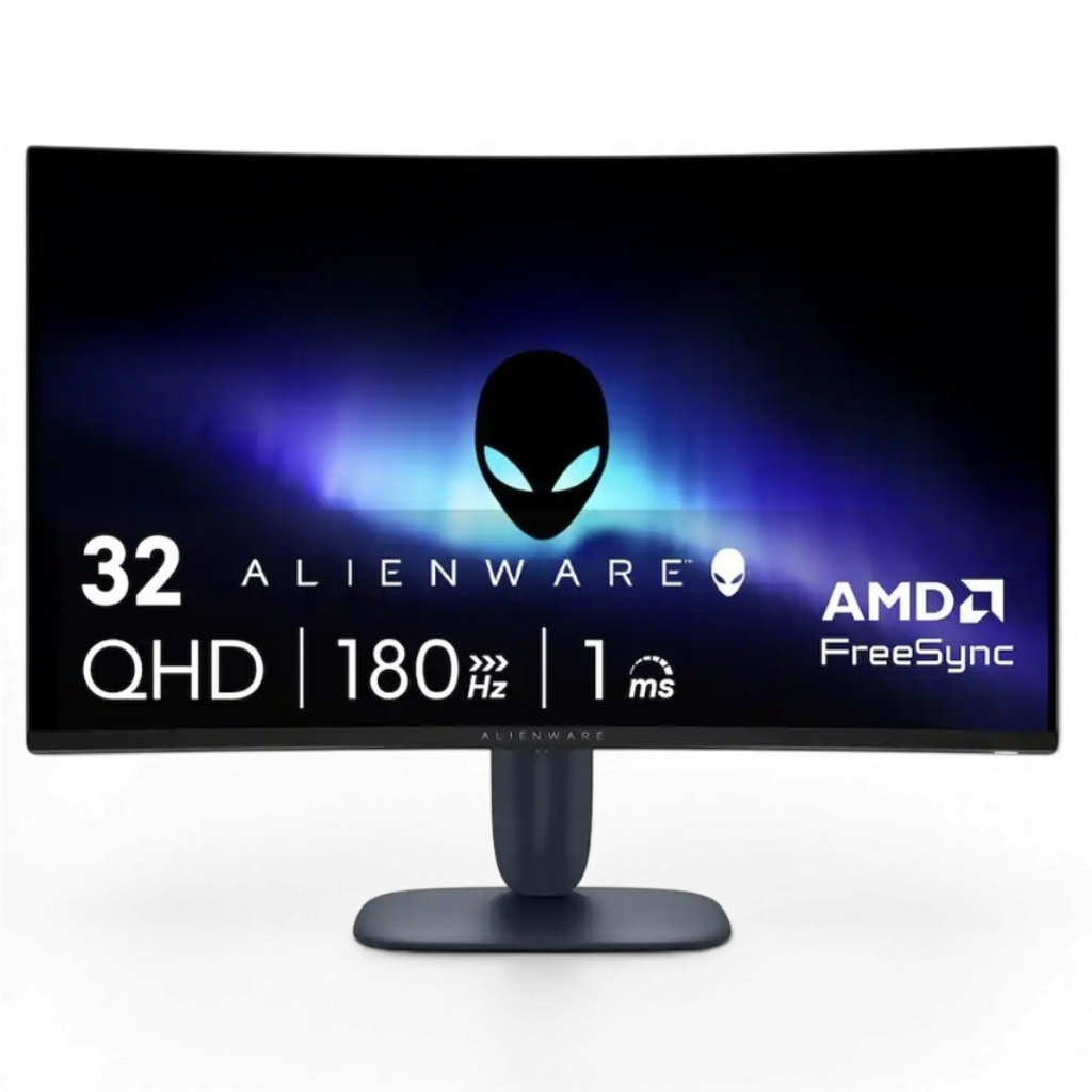Alienware AW3225DM 32" VA LED Curved QHD 180Hz 1ms FreeSync Gaming Monitor Interstellar Indigo