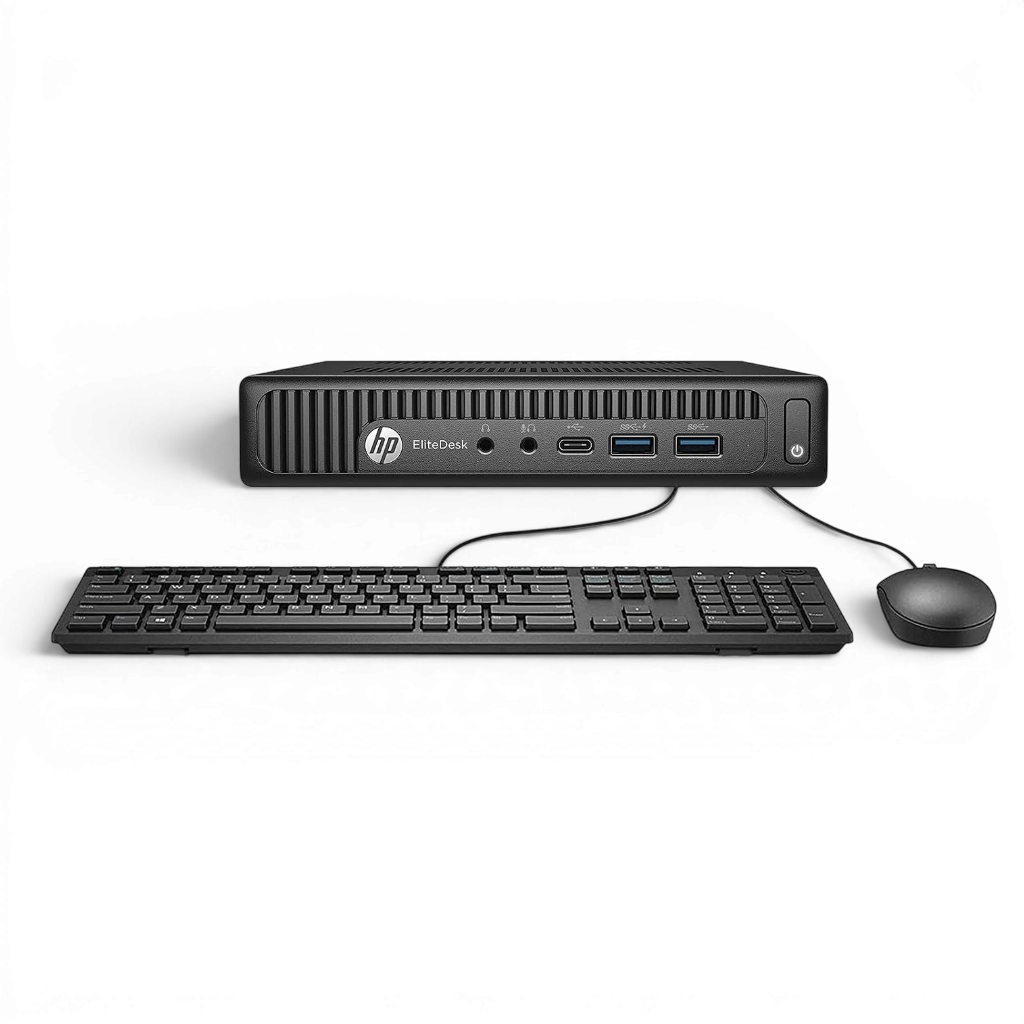 HP EliteDesk 800 G2 MINI Core™ i5-6400T 256GB SSD 16GB W10 Pro Keyboard Mouse BLACK