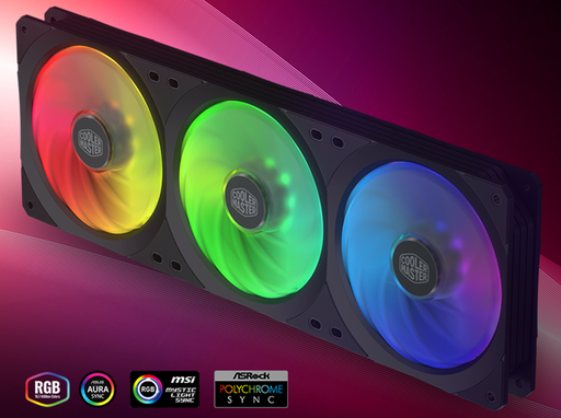 [MFXB2D318NPA] Cooler Master MasterFan SF360R ARGB - Ventiladores de chasis de triple juego de 14.7"