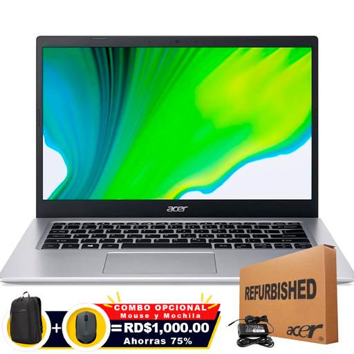 [A51454501ZRFF] ❞𝐑𝐞𝐟𝐮𝐫𝐛𝐢𝐬𝐡𝐞𝐝❞ Acer Aspire A514-54-501Z 14" FHD IPS Core™ i5-1135G7 256GB SSD 8GB W11 GOLD