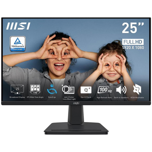 [MSI9S63PC2CM001] MSI PRO MP251 25" FHD IPS 100HZ HDMI VGA BLACK