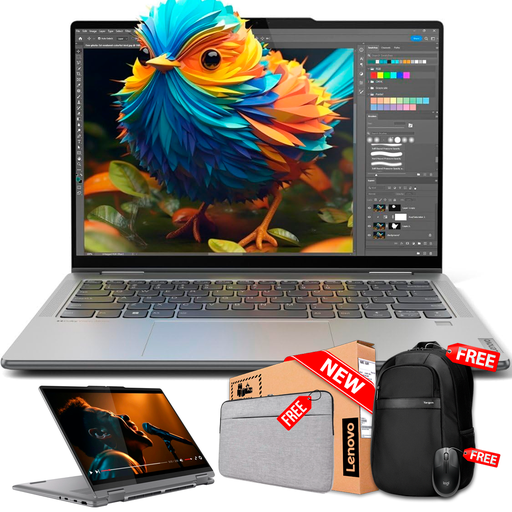 [83DKX001US] Lenovo YOGA 7 14AHP9 2-IN-1 14&quot; (1920x1200) Touch Ryzen™ 7 8840H 1TB SSD 16GB W11 Pro GRAY Bcklt