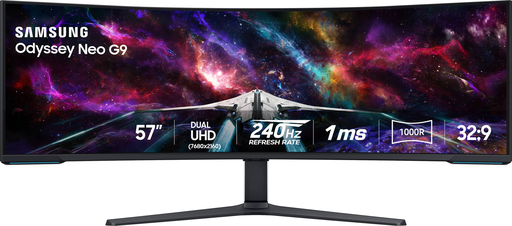 [LS57CG950NNXZA] Samsung Odyssey Neo G9 57&quot; Dual 4K (7680 x 2160) 240 Hz Curved Ultrawide Gaming Monitor